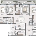 Floor Plan 3+1 BHK TOWER 07-09