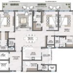 Floor lan 3+1 BHK TOWER 6-8-10